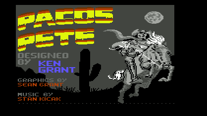 Pacos Pete II Title Screen